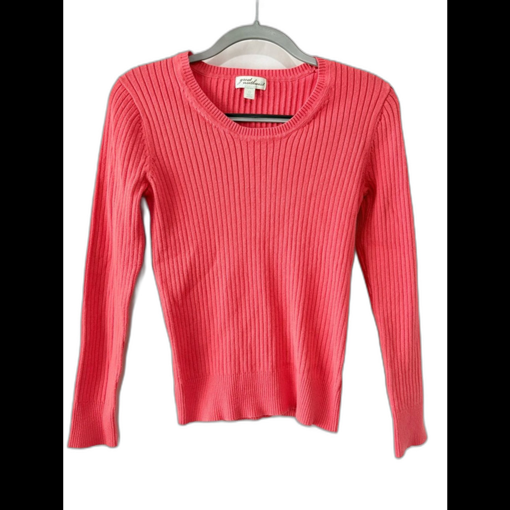Vintage Great Northwest Cotton Ribbed Slim-Fit Sweater